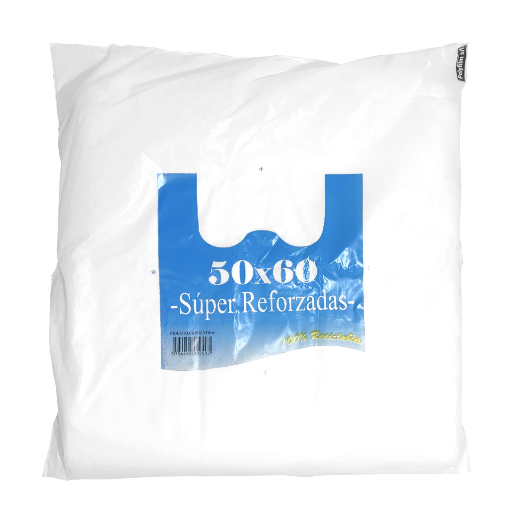 bolsa camiseta 50x50 cm mamut blanca
