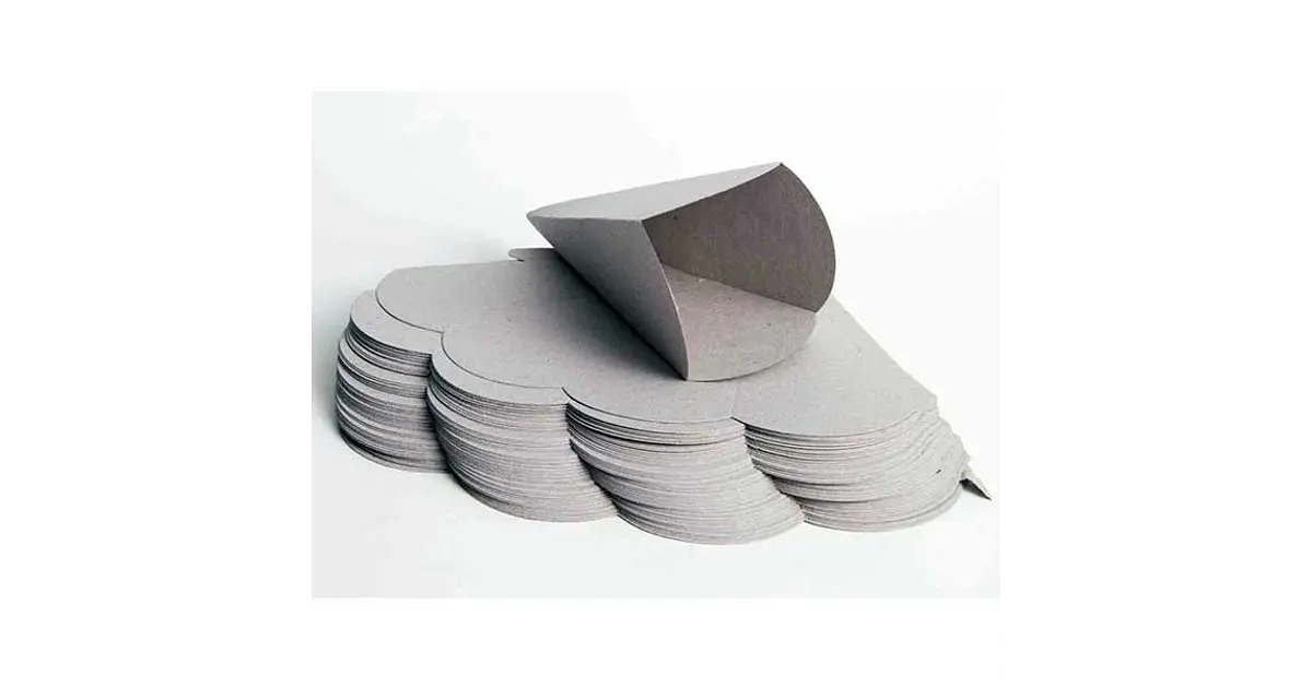 cono para papas gris x 100 u