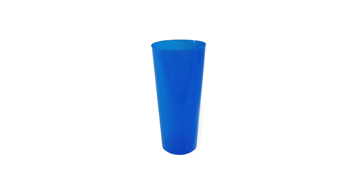vaso trago largo azul koval x 12 u